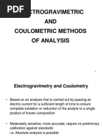 electrogravimetry and coulometry
